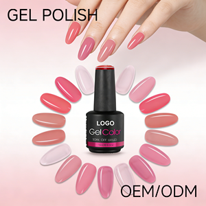 Fournisseur OEM de vernis à ongles en gel rose, longue tenue, vente en gros, vernis à ongles en gel UV LED à retirer par trempage pour salon - Product Image 1