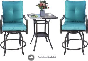 Cao ghế <span class=keywords><strong>wicker</strong></span> cao cho nhà hàng Vườn và phòng khách ghế xoay thanh cao phân cho ngoài trời Patio truy cập chiều cao - Product Image 2