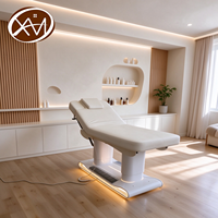 Table de massage électrique professionnelle multi-moteurs réglable pour salon de beauté avec base LED et lit pour extensions de cils