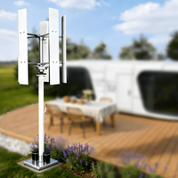 Éolienne à axe vertical série VH 100W 500W 1KW 5KW VAWT 12V 24V 48V Système d'énergie éolienne hors réseau pour usage domestique