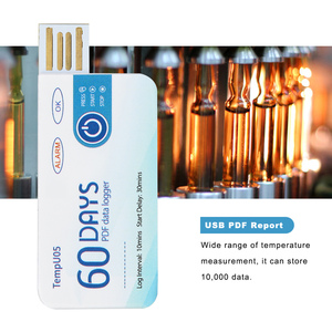 Enregistreur de données de température jetable à usage unique TEMPU05 USB avec temporisation de démarrage et intervalle d'enregistrement - Product Image 3