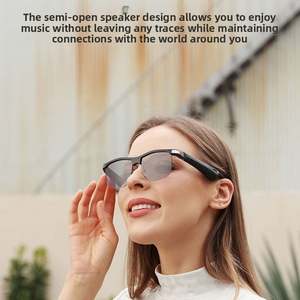 Gafas Inteligentes E10-1 de Modo Dual con Reproducción de Música por Bluetooth, Botón de Voz, Media Montura, Lentes Reemplazables, Multifuncionales - Product Image 6