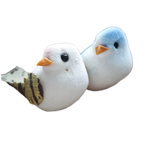 Mini oiseau artificiel en mousse pour la décoration de jardinage et de Noël, fournisseur transfrontalier, vente en gros, micro-ornement gravé - Product Image 1