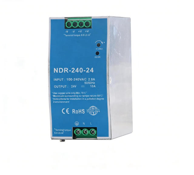NDR-240-24 DIN Rail Power Supply 24V AC DC Converter for PLC Automation System