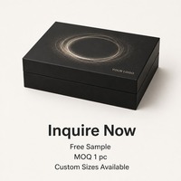 Caixa de Presente para Dispositivos de Beleza em Preto Fosco com Tampa, Impressão Personalizada, Rígida, Resistente, Reciclável, Premium, Fornecimento Direto de Fábrica