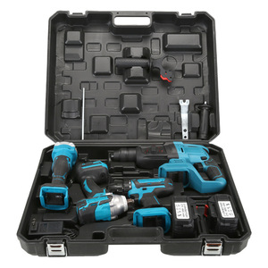 21V Combination Brushless Portable Cordless <b>Power</b> <b>Tool</b> Set 4pcs Hammer Impact Drill Angle Wrench for Home Use - Product Image 4