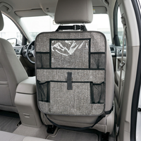 Organisateur de rangement latéral multifonctionnel pour siège de voiture de luxe, étanche en polyester, anti-coup de pied, Wazir