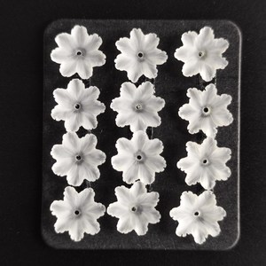 F21 10mm Flor de cuarzo esmerilado de siete pétalos hecha a mano - Product Image 3