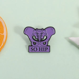 ゴシック医療用ヒップボーンエナメルピン解剖用スケルトンブローチ医師用ナースバッグラペルバッジジュエリーギフト卸売 - Product Image 2