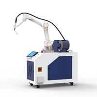 Mesin Las Robot Otomatis Cobot MIG Gratis untuk Struktur Baja, Balok I, Profil Kanal, Industri Pembuatan Kapal