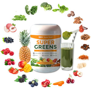 Campuran Minuman Organik 50 Foods Rasa Mangga Nanas Ekstrak Herbal Alami Termasuk Rumput Gandum Probiotik Serbuk Serat - Product Image 1