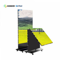Écran d'affichage LED pliable double face, nouvelle conception, sans soudure, mobile, adapté aux aéroports et aux cinémas