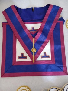 Narrow Gold Edging Provincial Mark Undress Lambskin Apron and <b>Collar</b> - Product Image 6