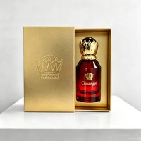 Vente en gros de flacons de parfum en verre de luxe vides avec vaporisateur 30ml 50ml 100ml, couleur personnalisée, bouchon couronne, logo personnalisé, boîte cadeau, parfum