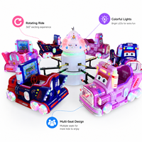 Offre Spéciale : Manège Musical Électrique pour Enfants, Télécommandé, avec Sièges de Voiture, pour Parcs d'Attractions Intérieurs et Extérieurs