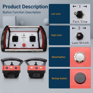 Télécommande radio hydraulique professionnelle NOMI 2-Ch Smart DC 12-24V IP67 433MHz pour pompe à béton - Product Image 4