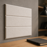 Autocollants muraux en feutre acoustique PET insonorisants, forme et logo personnalisés, pour architectes, designers et projets d'aménagement intérieur