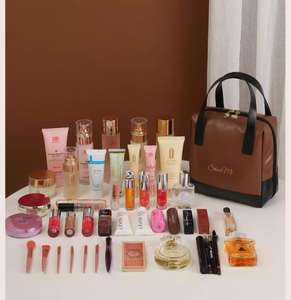 Sac de Maquillage en Cuir PU, Vente en Gros Usine, Trousse de Voyage Portable, Sac à Main Grande Capacité, Sacs de Toilette - Product Image 2