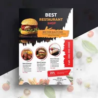 Service d'Impression Papier Personnalisé Haute Qualité, Brochures A5 A4, Flyers Menus Restaurant Plats à Emporter
