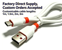 Kabel Data Pengisian Daya USB 2.0 Bahan Silikon Gel Panjang 1 Meter Stok Langsung dari Pabrik Kompatibel untuk Android