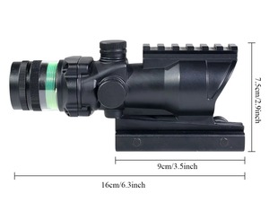 4x32mm sợi quang phạm vi màu xanh lá cây Dot Sight với tích hợp Top <span class=keywords><strong>6</strong></span> khe cắm gắn kết Cơ sở không có pin yêu cầu chiếu sáng khắc kẻ ô - Product Image 5