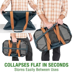 Sac fourre-tout <span class=keywords><strong>d</strong></span>'extérieur personnalisé avec cadre en aluminium, sac utilitaire en tissu recyclé robuste pour le camping, la plage, les voyages et le transport <span class=keywords><strong>d</strong></span>'épicerie - Product Image 5