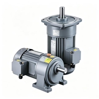 Moteur à engrenages horizontal AC petit format, étanche, monophasé/triphasé, 50Hz/60Hz, 220-380V, efficacité IE3, hélicoïdal, ODM, réducteur de boîte de vitesses 110mm