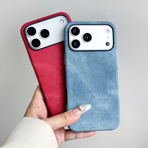เคสแม่เหล็กแฟชั่นลายเดนิมสำหรับ iPhone 13 14 15 16 17 Pro Max ป้องกันการกระแทกและกันลื่น - Product Image 1