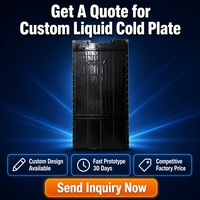 Plaque de refroidissement liquide soufflée en aluminium Type 104s pour conteneur ESS, refroidissement de batterie de stockage d'énergie, spécification personnalisée