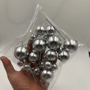 Lot de 20 boules décoratives pour gâteau, sphères DIY pour la décoration de gâteaux d'anniversaire, pour fêtes, célébrations, mariages, boules scintillantes 2cm-4cm - Product Image 5