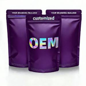 In Stock Wholesale Custom Printed 3.5g Packaging Zipper Stand up Pouch <b>Bag</b> With Zipper Resealable Food Grade Mylar <b>Bags</b> - Product Image 1