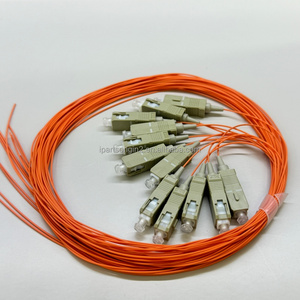Pigtail de Fibra Óptica SC UPC OM2 LSZH Naranja de Grado Telecomunicaciones, 12 Unidades, para Conexión de Switches en Centros de Datos - Product Image 2