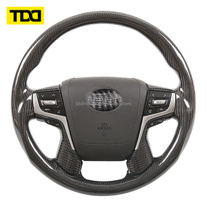 พวงมาลัยคาร์บอนไฟเบอร์แท้ TDD สำหรับ Toyota Alphard Land Cruiser Vellfire ปี 2016 2017 2018 2019 2020 - Product Image 1