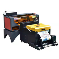Ideas de Pequeños Negocios YILEE 2024, Impresora DTF Dual XP600 con Máquina Agitadora de Polvo, Impresoras Digitales de Inyección de Tinta A2 para Uso Industrial