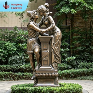 Ornamento Metallico Personalizzato per Esterni, Decorazione per San Valentino, Scultura di Coppie Innamorate, Statua in Bronzo di <span class=keywords><strong>Romeo</strong></span> e <span class=keywords><strong>Giulietta</strong></span> - Product Image 2