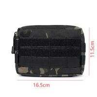 Accessoires de camping et d'alpinisme, pochette tactique durable en nylon Molle, pochette administrative horizontale, petit sac à outils EDC