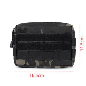 Accessoires de camping et d'alpinisme, pochette tactique durable en nylon Molle, pochette administrative horizontale, petit sac à outils EDC - Product Image 2