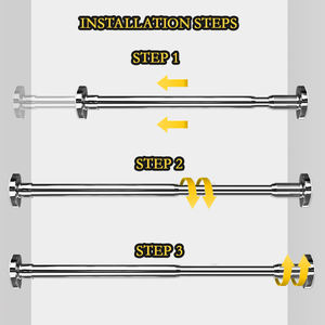 Tringle à <span class=keywords><strong>rideau</strong></span> extensible en forme de L tringle à <span class=keywords><strong>rideau</strong></span> de douche tension réglable tringle à <span class=keywords><strong>rideau</strong></span> en acier inoxydable <span class=keywords><strong>sans</strong></span> perçage - Product Image 6