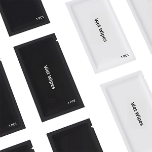 Lenços de Limpeza Individuais com Certificado FSC, Lenços de Limpeza com Água Pura para Viagens, Restaurantes e Hotéis, Lenços Únicos Personalizados - Product Image 1