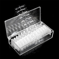 2024 Hot Irregular Gel ongles conseils idées de conception rouge à lèvres forme Super clair ongles conseils Ultra mince 500 pièces boîte