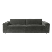 Maßgefertigtes L-förmiges Cord-Sofa mit Chaiselongue, Übergroßes Breitkord-Modularsofa in Tiefgrün, Marineblau und Braun