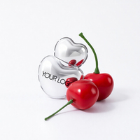 Gloss à lèvres hydratant léger avec pinceau en peluche, logo personnalisé, portable, pour le maquillage quotidien
