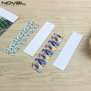 Nouvelle tendance en métal de transfert de chaleur en aluminium bricolage signet avec trou et glands colorés pour artisanat Sublimation signet vierge - Product Image 6