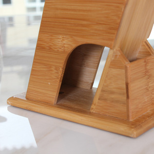 Porte-couteaux en bambou de montagne, design simple, support de rangement multifonctionnel pour couteaux de cuisine - Product Image 4