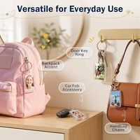 Vente en gros de porte-clés en acrylique personnalisés de haute qualité avec insertion photo, logo de marque personnalisé, porte-clés pour cadeau de mariage