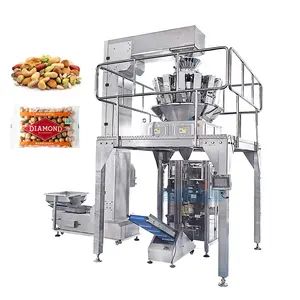 Automatic food grade multihead weigher packing machine for peanut brazil nuts cashew nuts macadamia nuts