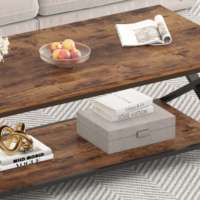 Table basse minimaliste en bois Table centrale rectangulaire simple pour salon Matériau MDF