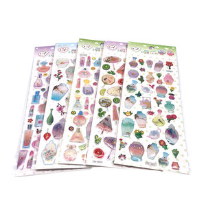 Die cut ins in resina decorativa del PVC del vinile epossidica trasparente fiore di estate 3d autoadesivo di cristallo - Product Image 1