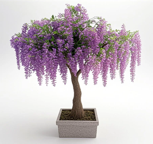 <span class=keywords><strong>Planta</strong></span> <span class=keywords><strong>de</strong></span> glicinia <span class=keywords><strong>de</strong></span> seda realista, flores colgantes para techo, pared, boda, fiesta, telón <span class=keywords><strong>de</strong></span> fondo, proveedor <span class=keywords><strong>de</strong></span> vegetación artificial OEM - Product Image 6
