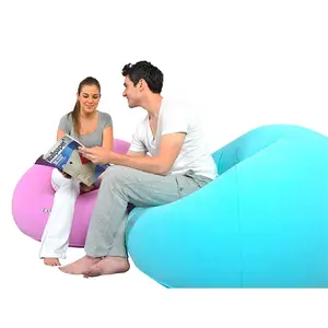 Giant Inflatable Sofa Chair Heavy Duty Inflatable Chair Furniture flocking PVC chair, inflatable air sofa seat For Adult